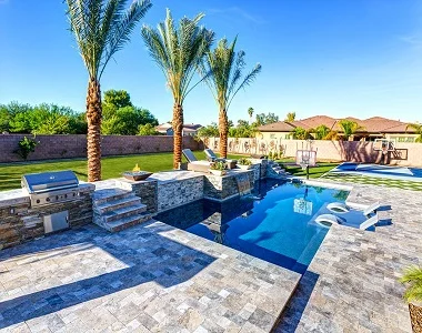 Silver Drop Face Pool Coping Tiles Beige Pool Coping Beige Tiles Silver tiles
