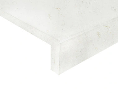 Shell white drop face pool coping tiles